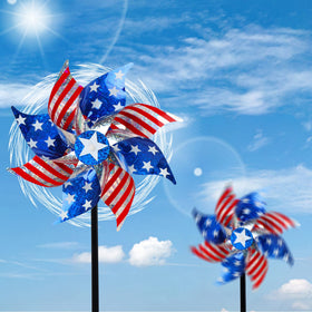 Hausse Mylar pinwheels are eco-friendly and humane garden accessories.