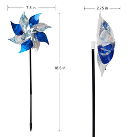 Hausse pinwheels are easy to assemble for quick garden bird deterrence