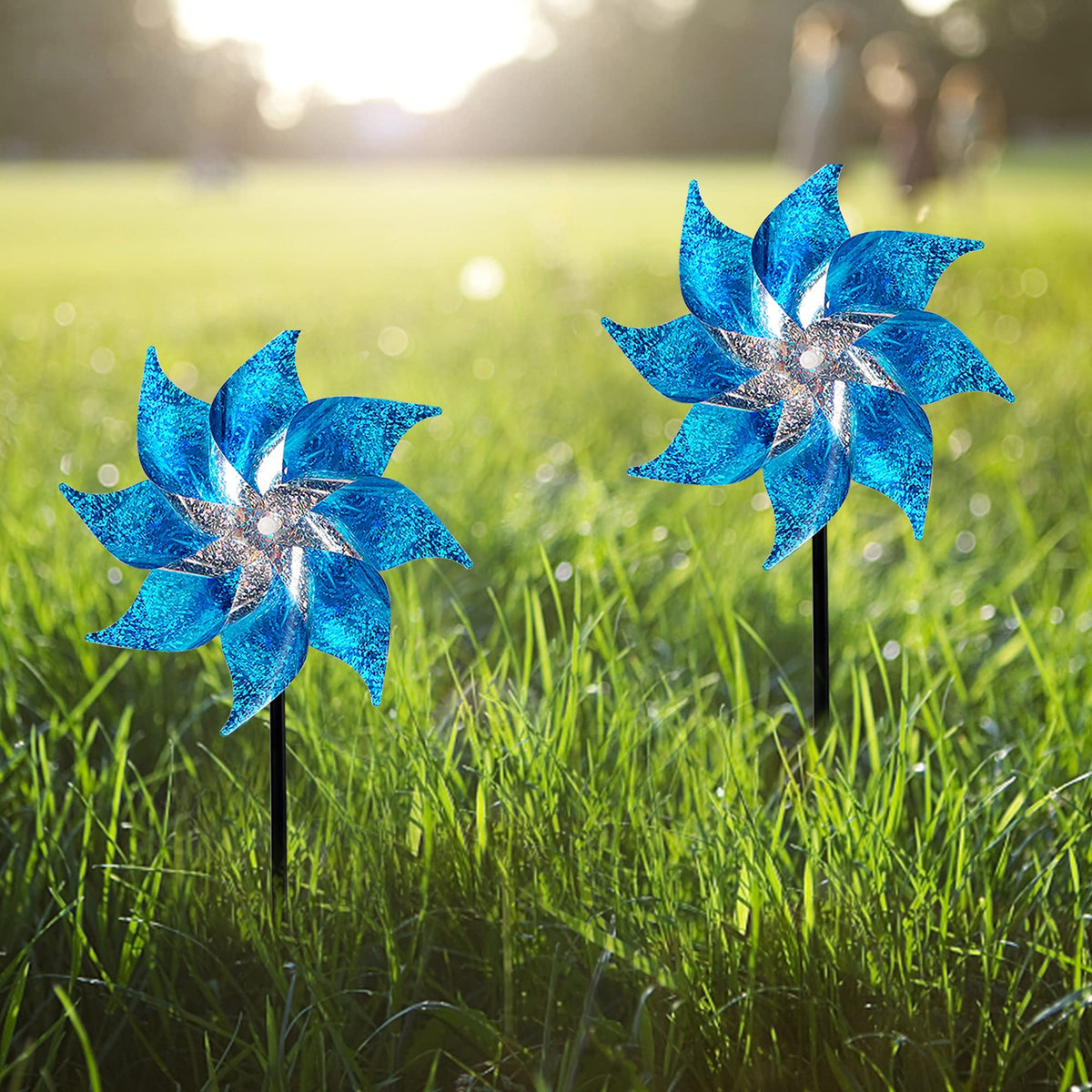 Hausse reflective pinwheels offer wide uses in orchards and gardens to protect crops