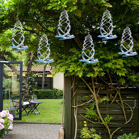 Hausse wind-powered deterrent helps keep birds away near windows.