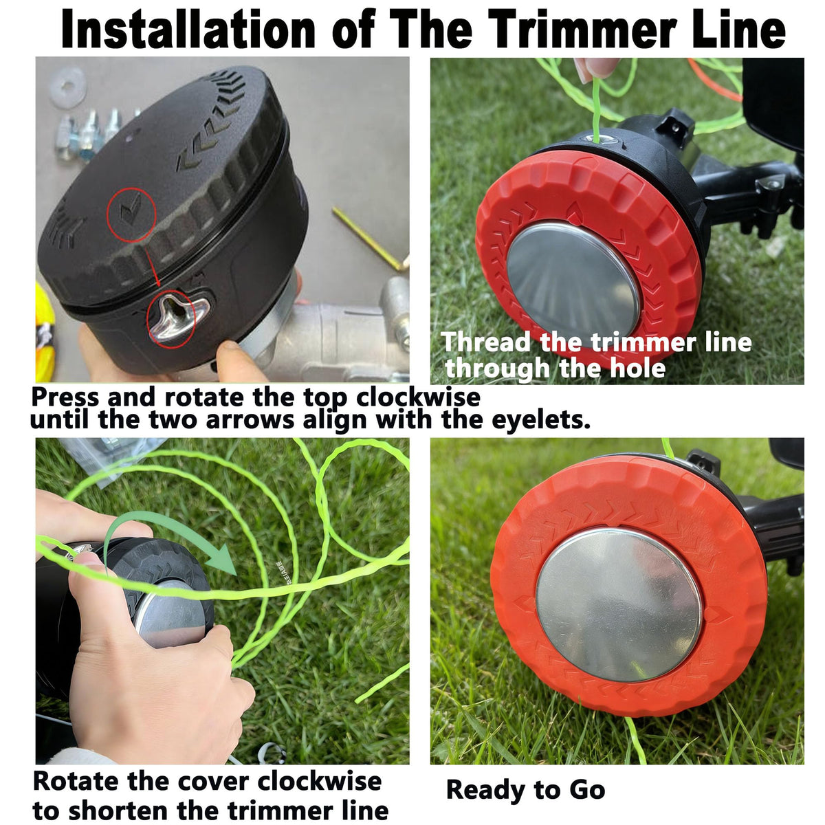 HAUYUTAIS head with Craftsman compatibility simplifies line replacement.