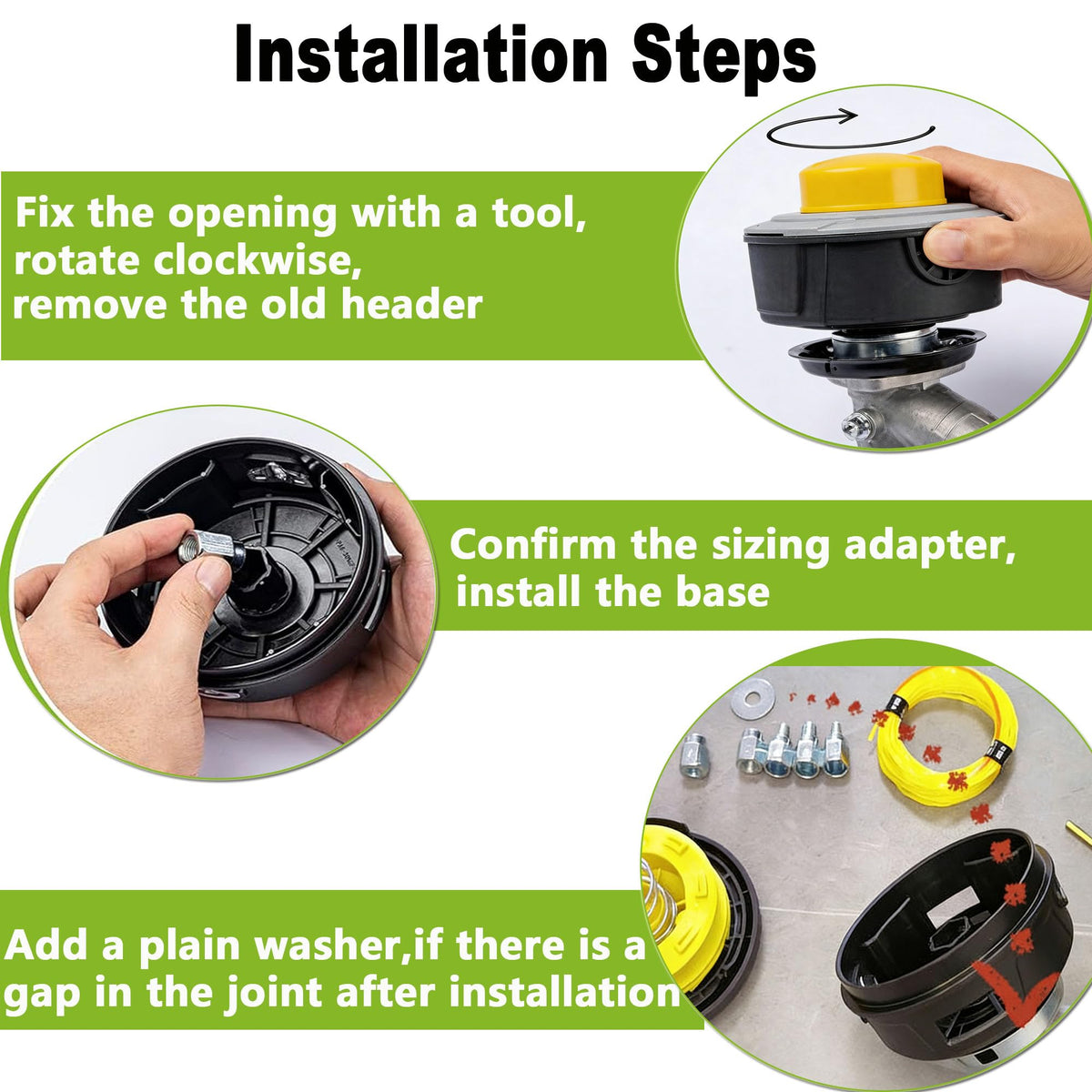 HAUYUTAIS head fits Worx tools for reduced downtime.