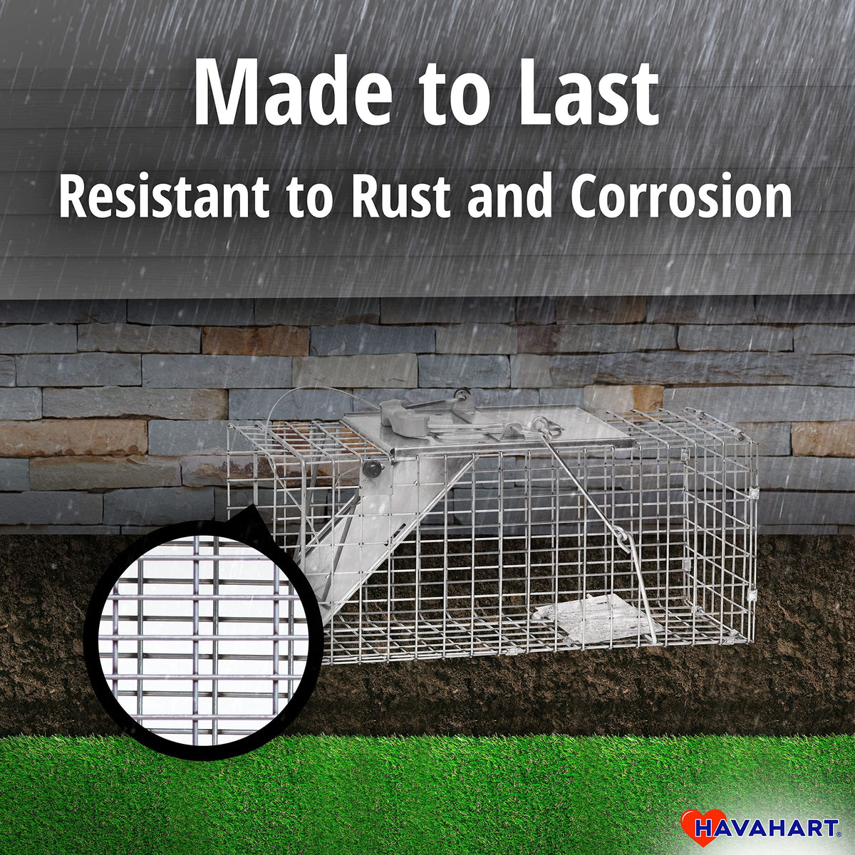 HAVAHART compact trap suitable for small animals like rabbits and squirrels