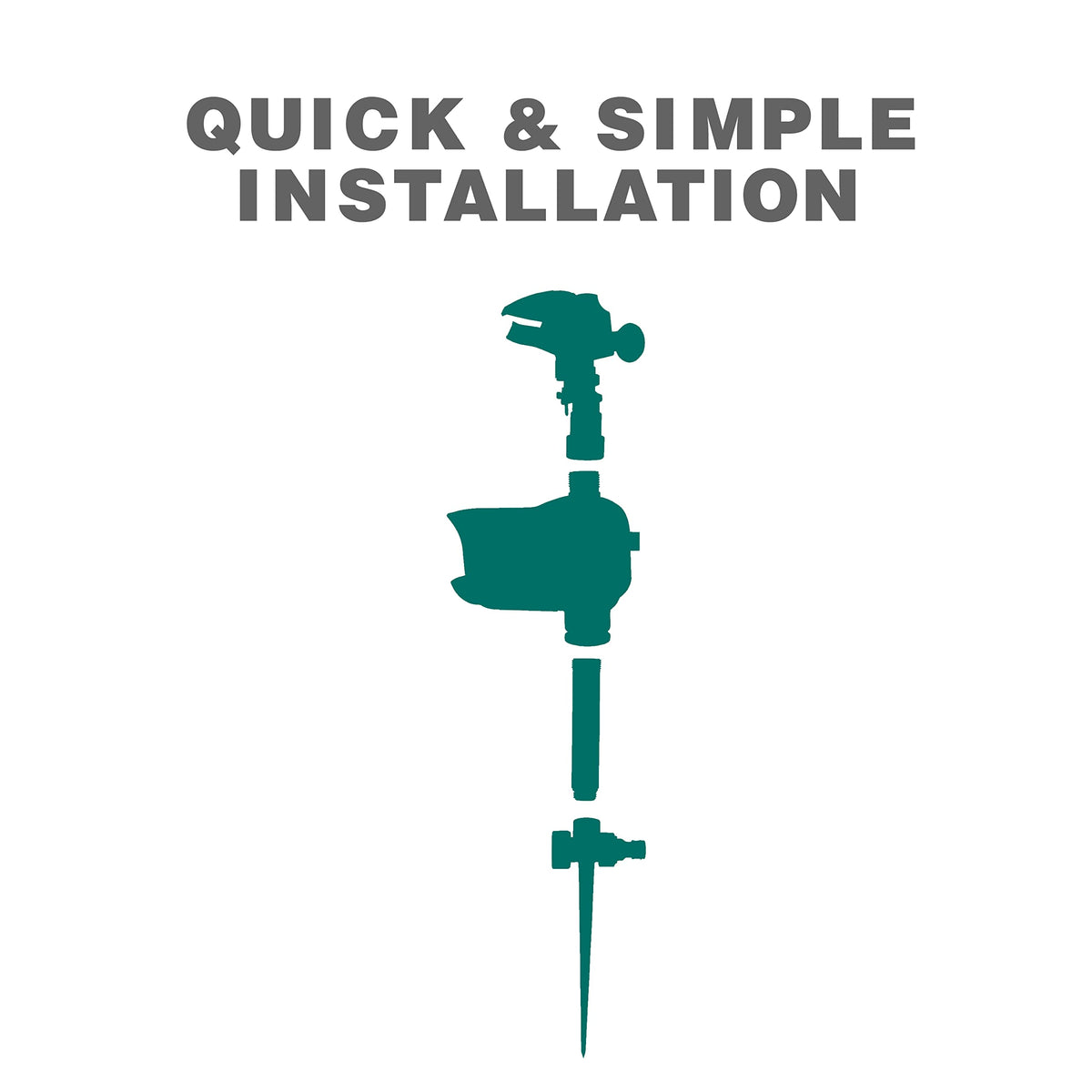 HAVAHART Critter Ridder compact green unit blends with landscape.
