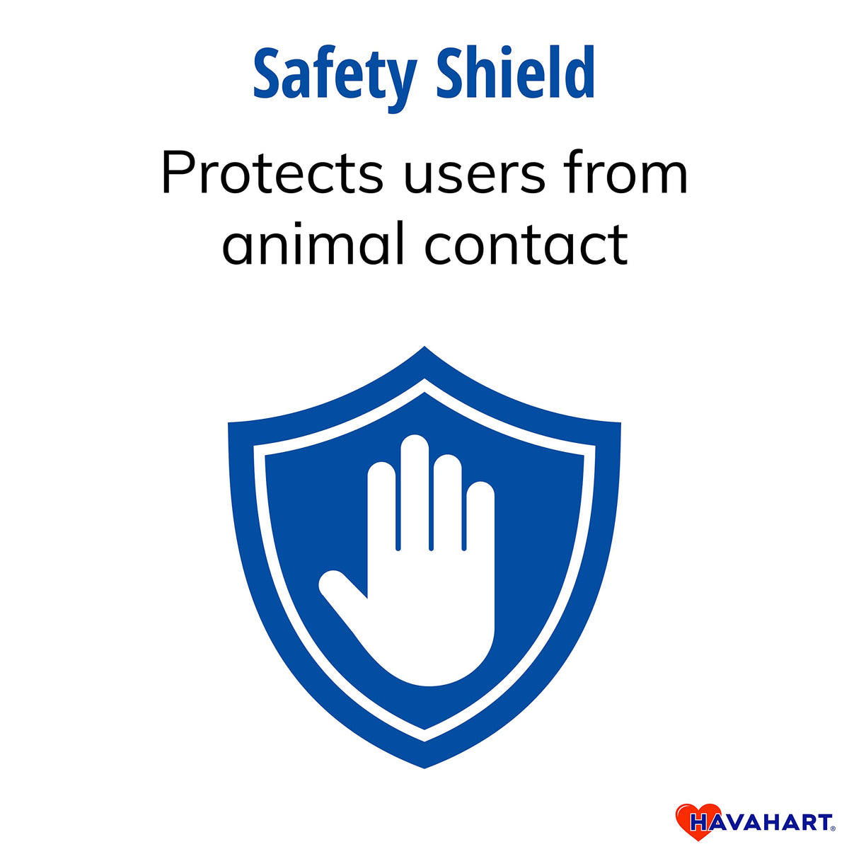 HAVAHART safety shield closeup highlighting hands-safe operation during setup and release.