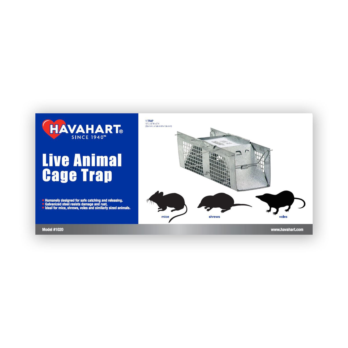 HAVAHART X-Small trap closeup shows galvanized mesh for durability.