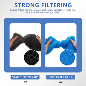 HAVANSIDY durable sponge filter pads resist wear for long pond service