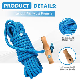 HAVANSIDY PR-20 closeup, blue braided rope delivers durability