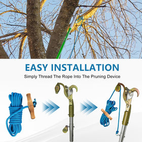 Installation guide: rope threaded through pulleys for smooth operation