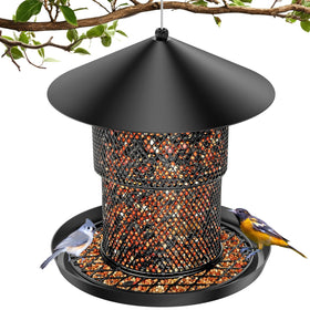HAVENATURE Bird Feeder outdoor hanging promotes tidy feeding.