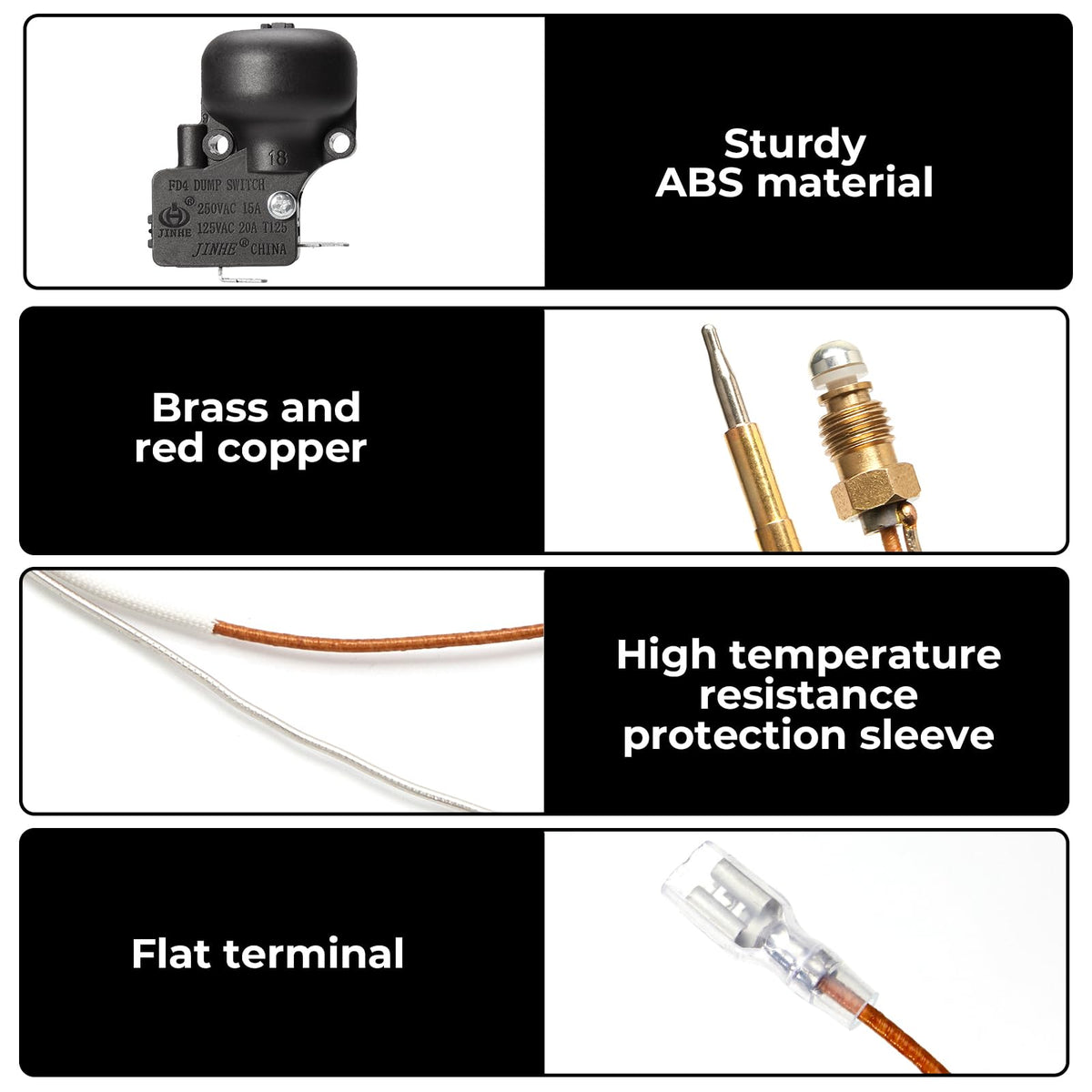 Havyduti round stand-up heater replacement parts for simple maintenance.