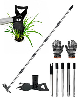 HAWAJOK weed puller 70-inch handle for standing weed removal.