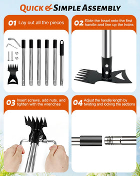 HAWAJOK complete kit with four extension poles for versatility.