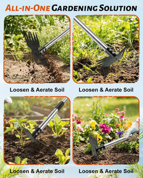 HAWAJOK soil loosening and digging with the hoe edge.