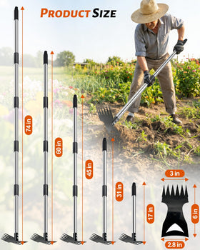 HAWAJOK stand-up weed removal tackles crabgrass, clover, dandelions.