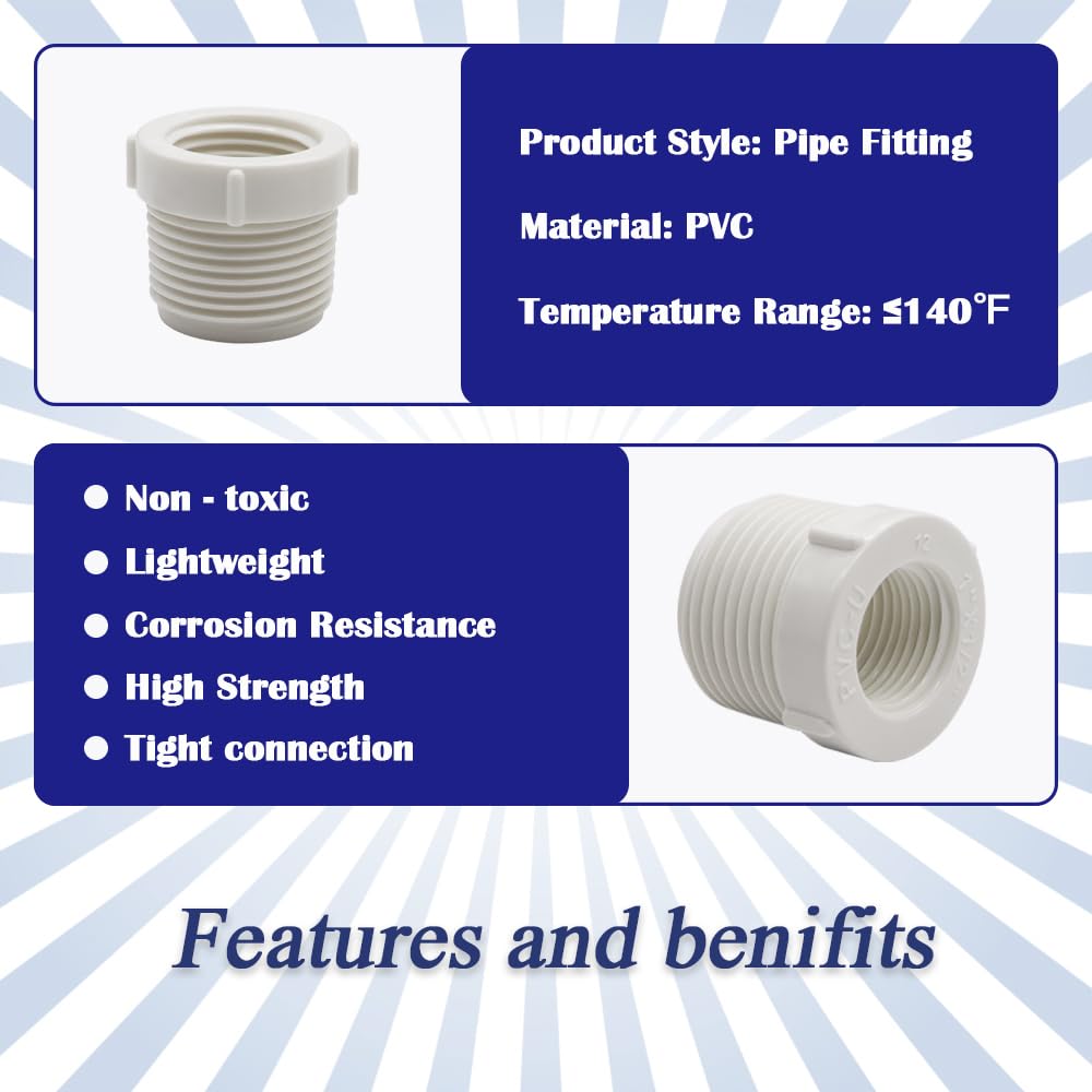 HayEastdor compact PVC fittings pack demonstrates lightweight build for reliable irrigation connections.
