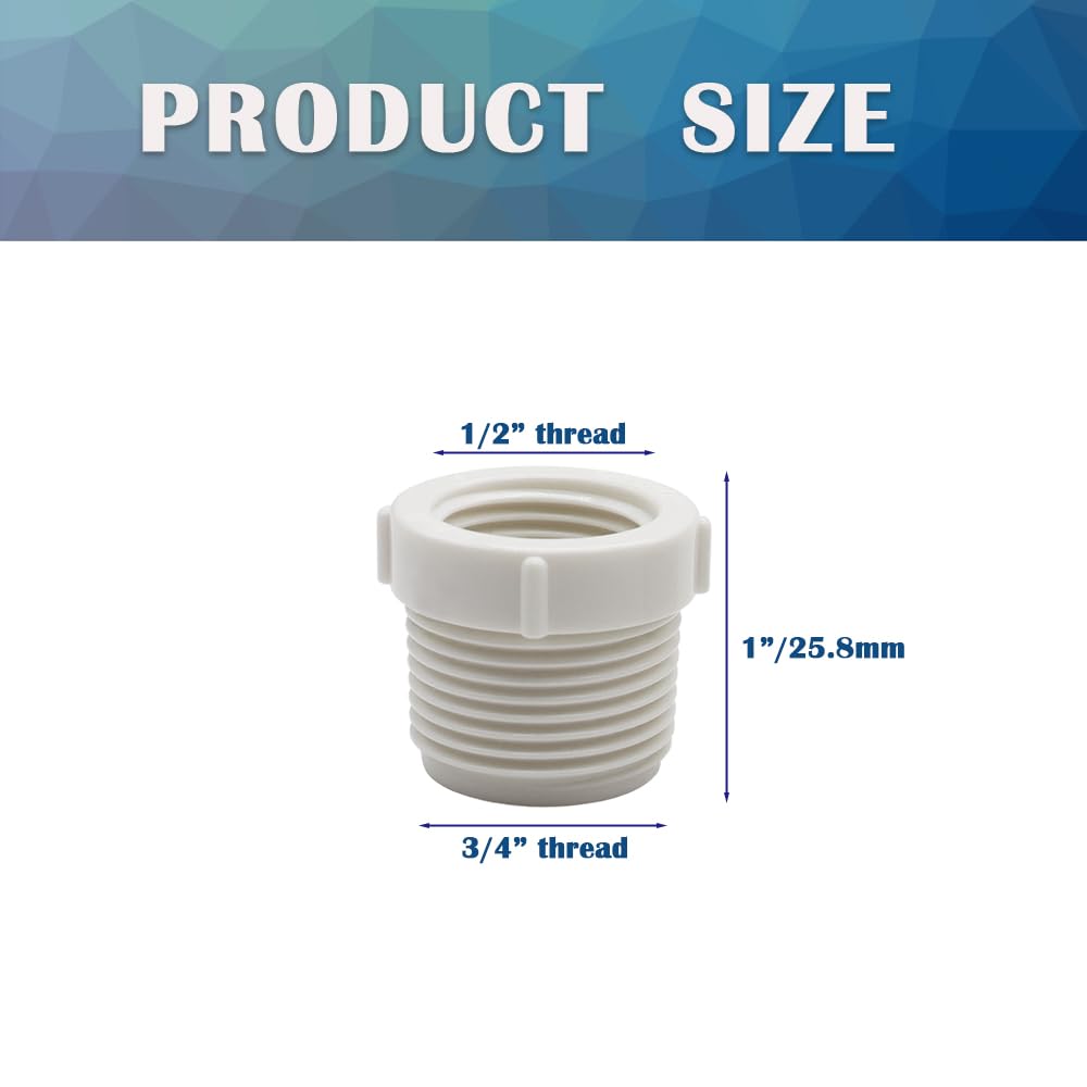 HayEastdor PVC male-to-female connector close-up; quick, secure threading for easy assembly.