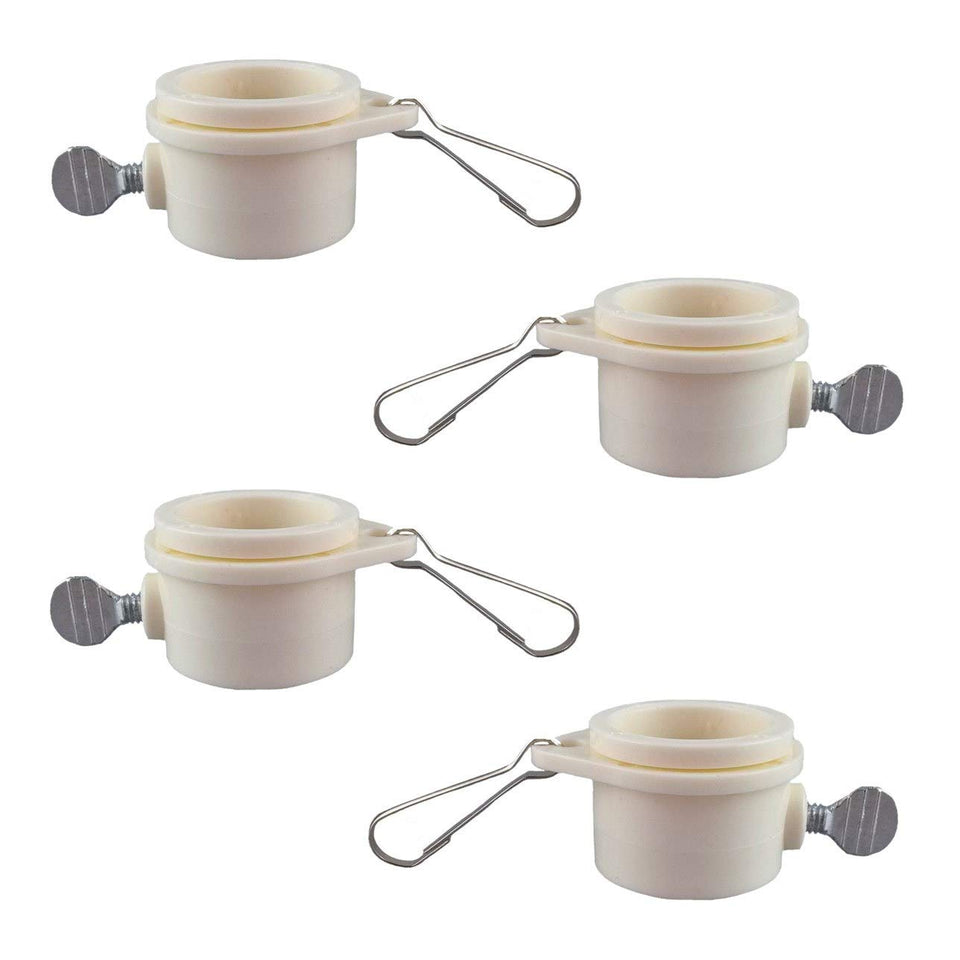 Hayodo tangle-free flag pole ring clip in white prevents tangling and simplifies 1 inch flag mounting.