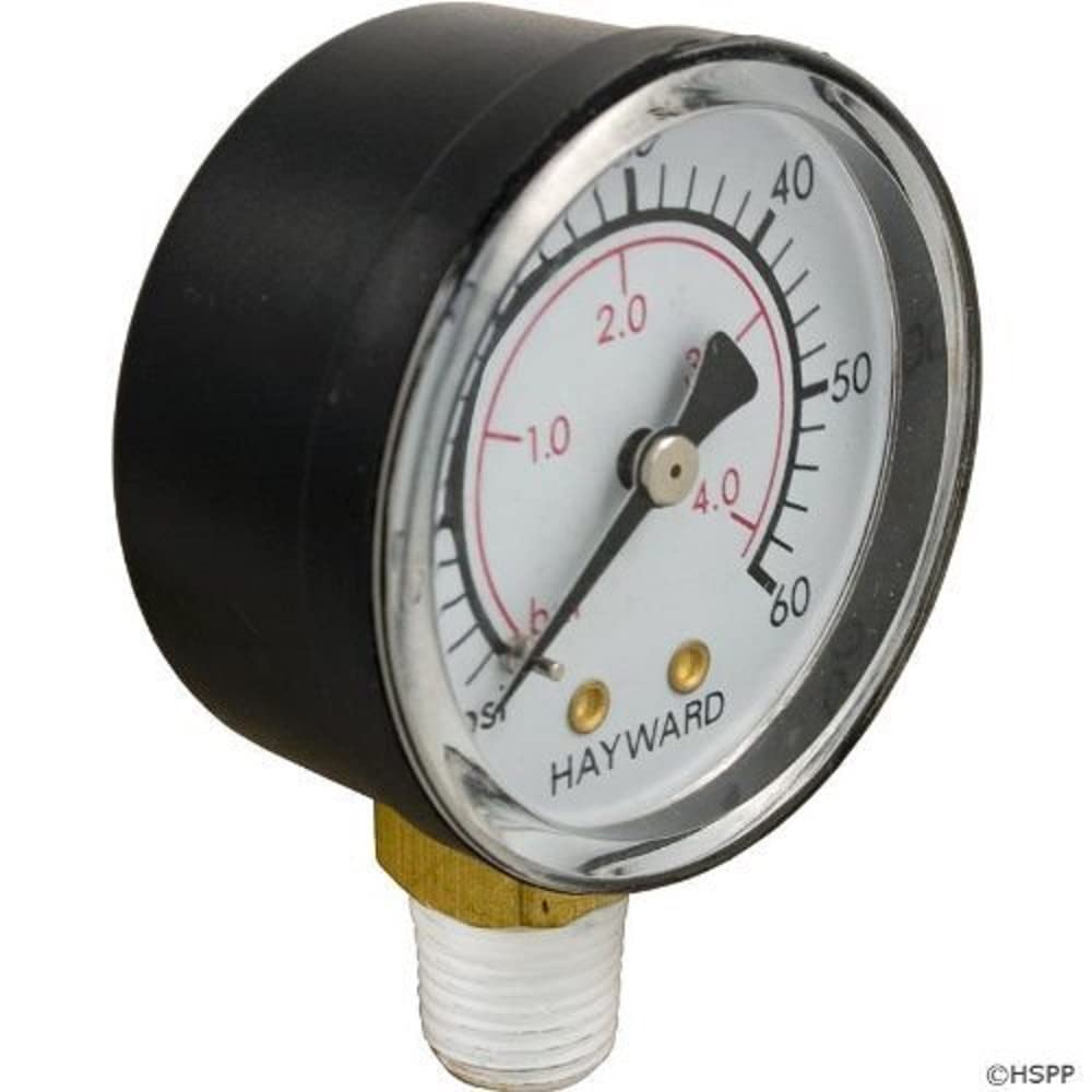 Hayward ECX270861 pressure gauge on Micro-Clear system for precise filtration monitoring