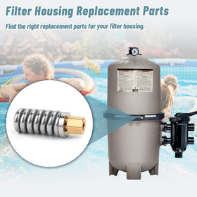 Pool filter housing parts kit by Alocs, designed for easy swaps.