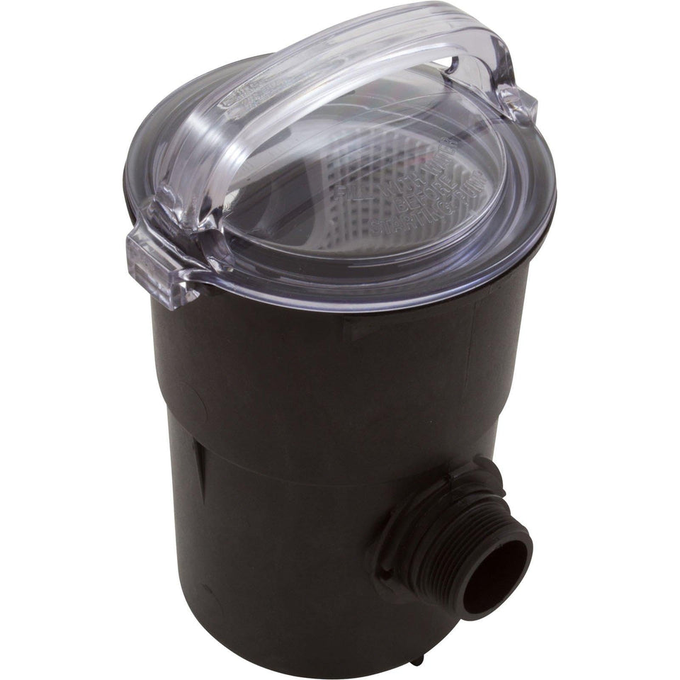 Hayward LX pump strainer housing protects the pump from debris with rugged ABS.