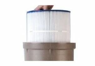 Hayward reinforced polyester cartridge element close-up for durable pool filtration