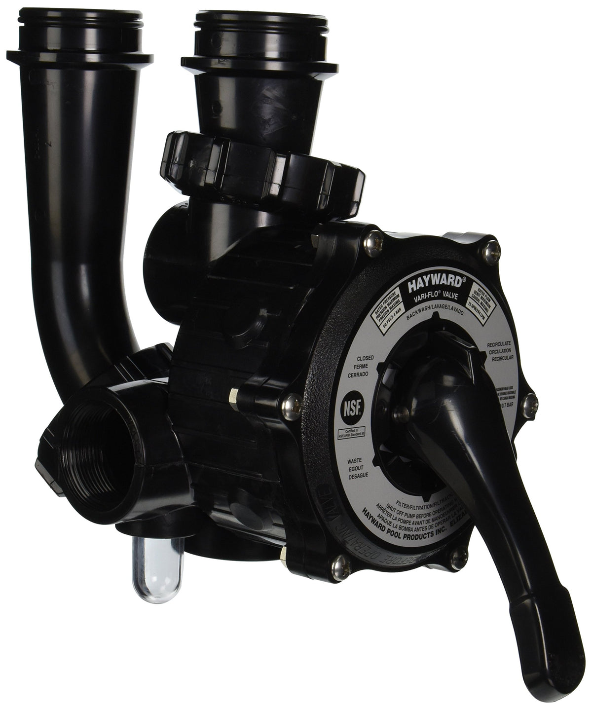 Hayward SP0710XR50 Vari-Flo backwash valve coupling enables six-position control for flexible pool filtration