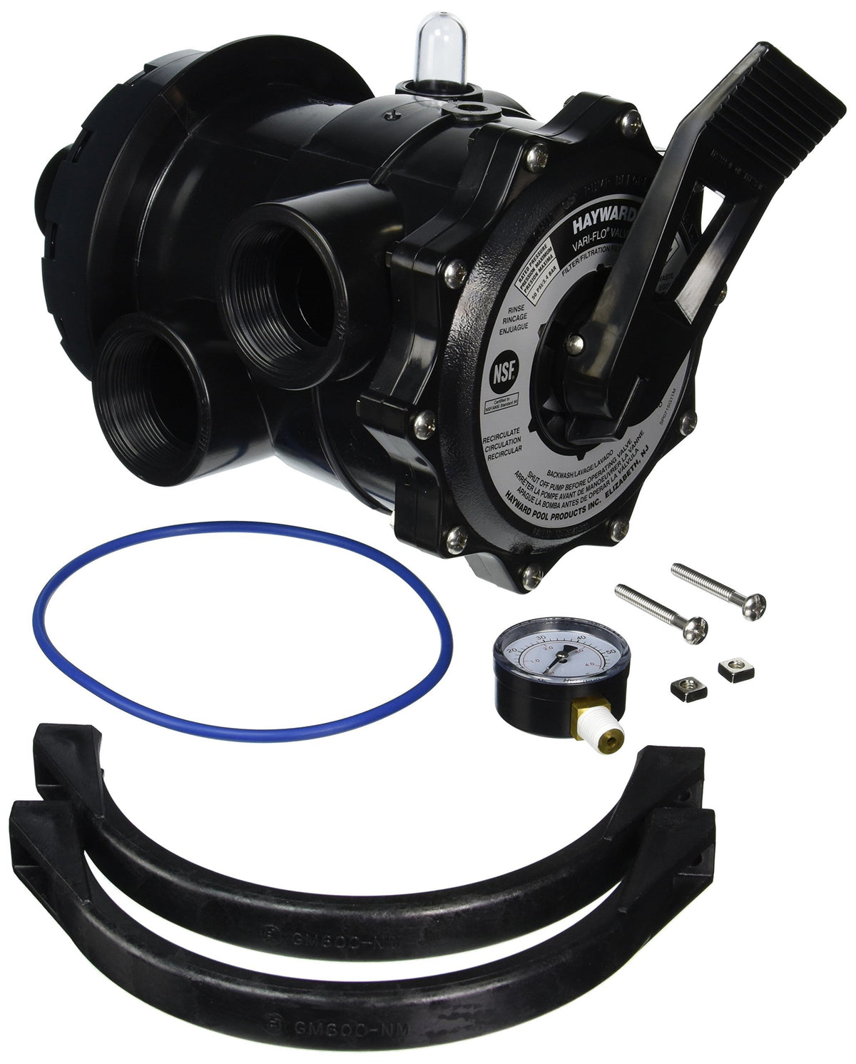 Hayward SP071620T Vari-Flo valve close-up for precise flow control in top-mount sand filters.