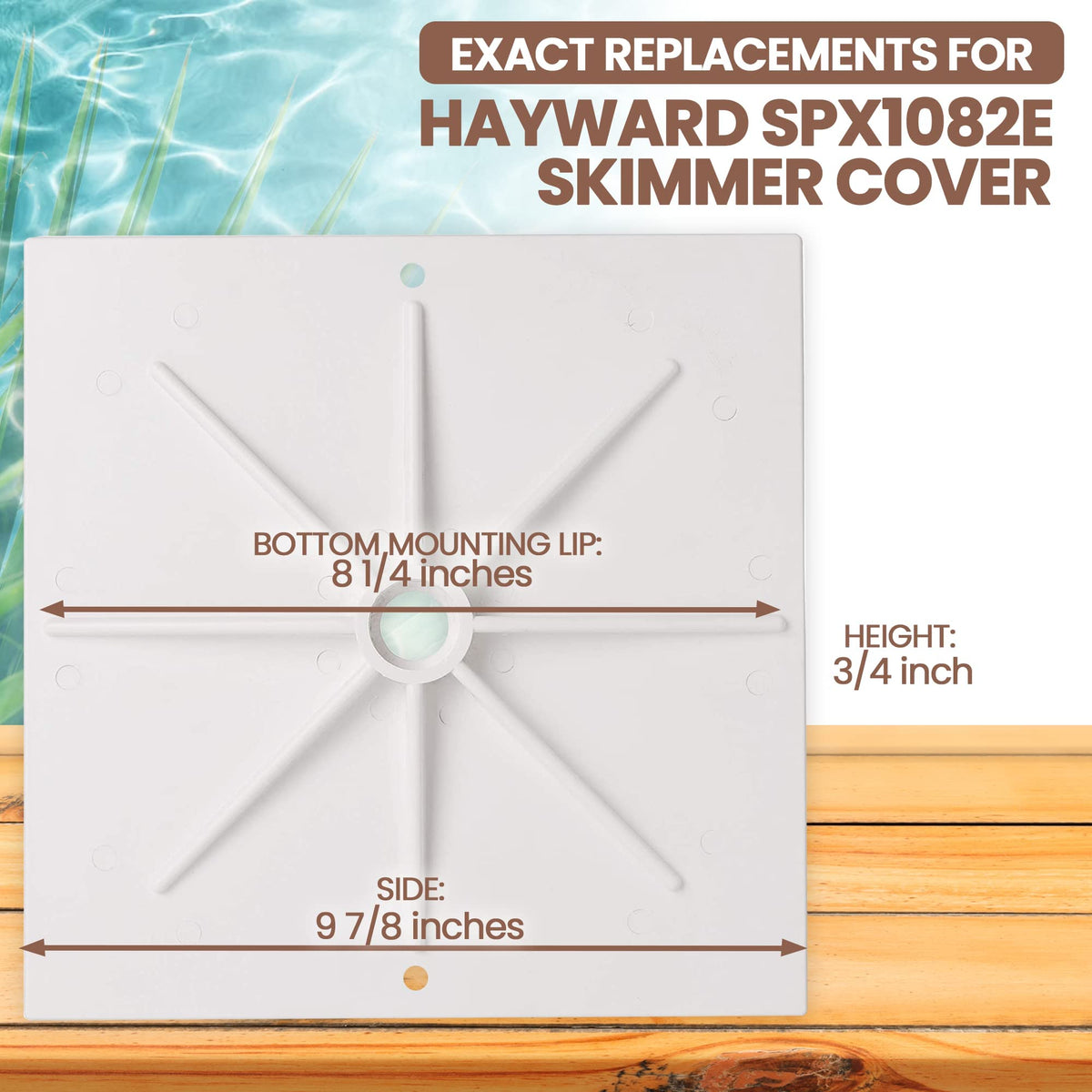 AR-PRO Hayward SPX1082E-compatible skimmer lid ensures precise fit.