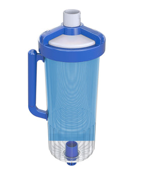 Hayward W530 leaf canister with mesh bag trapping debris for cleaner water flow