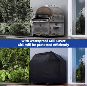 HAZBEN Perfect Grill Cover easy-clean surface simplifies maintenance.