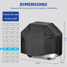 HAZBEN grill cover rip-proof durability against wind and weather