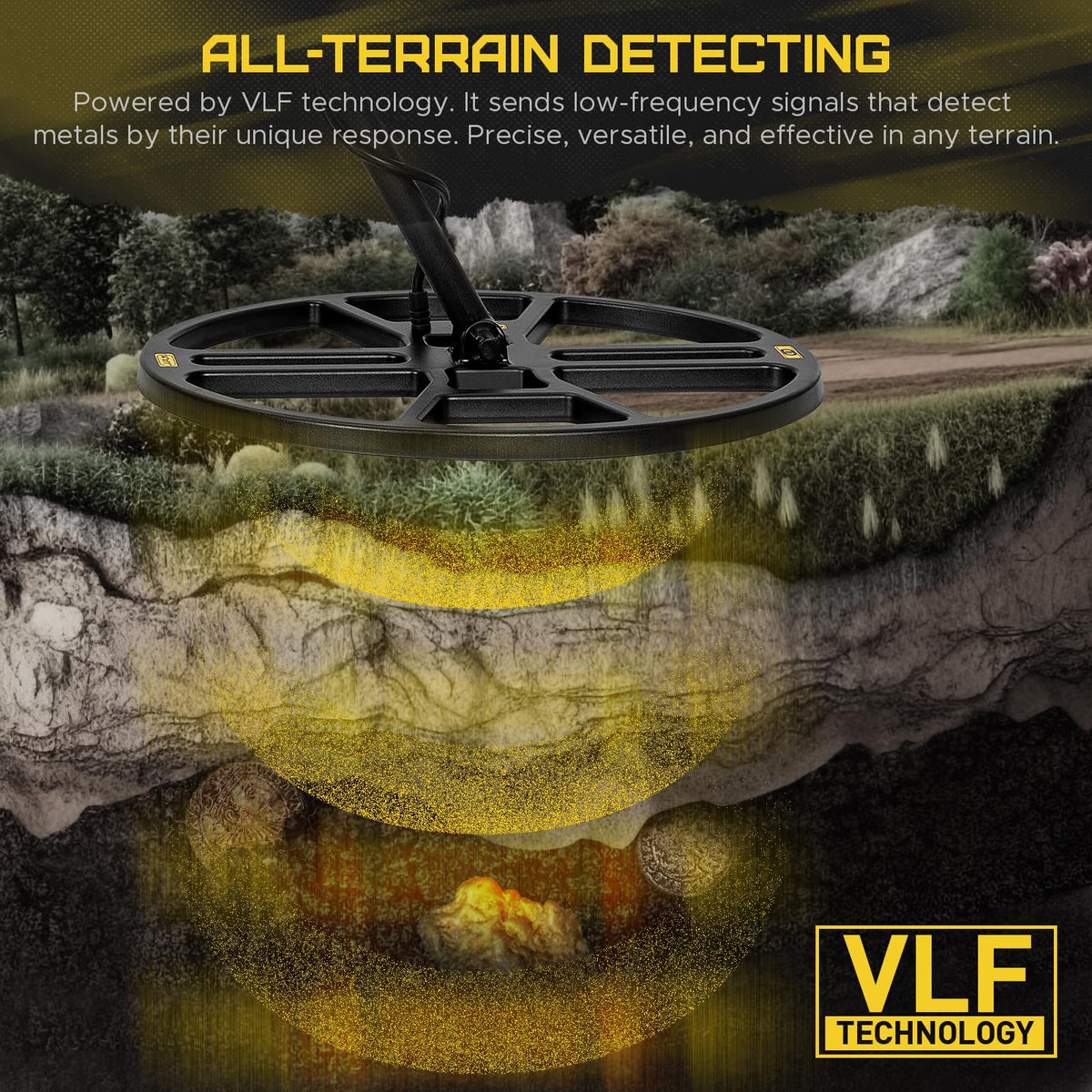 Hazlewolke DD90 professional DISC and pinpointer modes in use