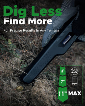 Hazlewolke pinpointer with Superhet technology for strong interference rejection.