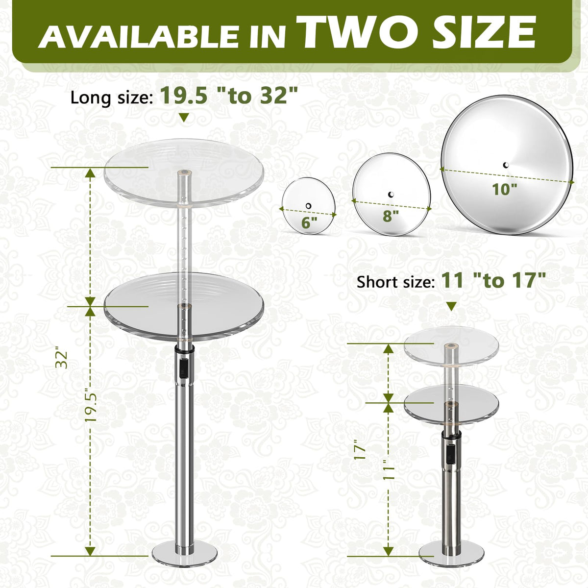 Hazztoll lightweight yet sturdy risers are easy to move for seasonal rearrangements.