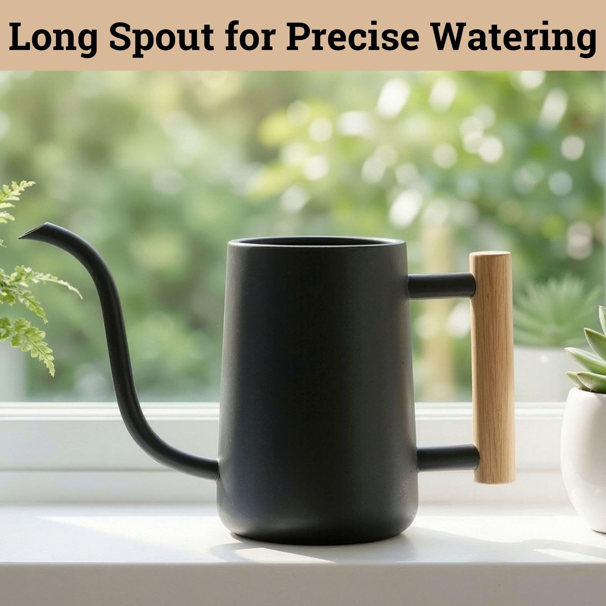 HB Design Co. 35 oz capacity supports watering multiple plants per session.