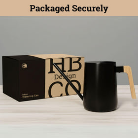 HB Design Co compact 35 oz size fits on plant shelves