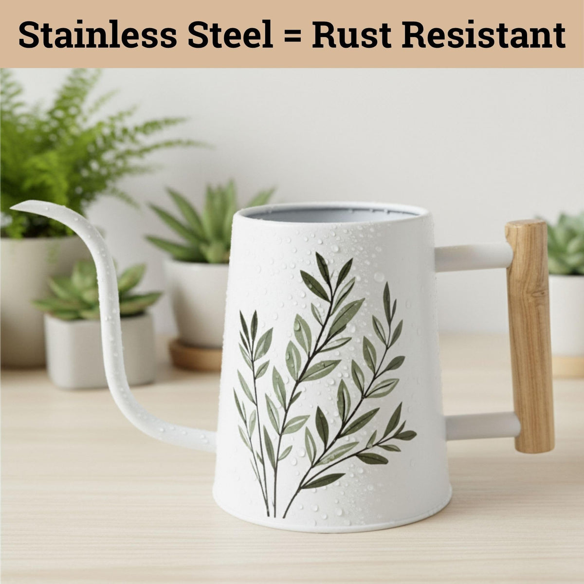 HB Design Co rust-free stainless steel construction resists wear and leaks.
