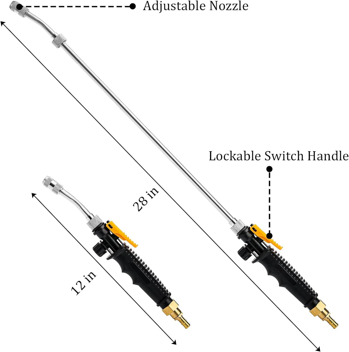 Hbaushun wand used for garden watering and light exterior cleaning