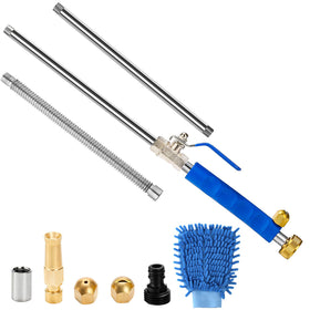 Hbaushun high pressure wand extended length reach for car and gutter cleaning.