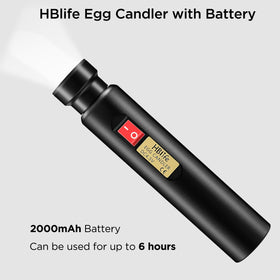 HBlife Egg Candler provides a sharp, clear view of veins inside the egg.