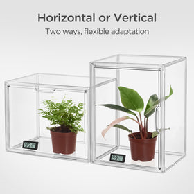HBlife compact greenhouse perfect for balcony herb gardens and germination.