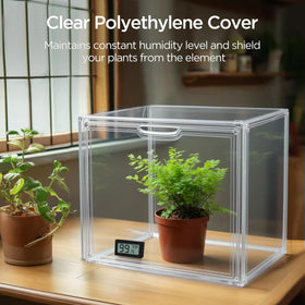 HBlife compact size on window sill fits narrow balconies and shelves.