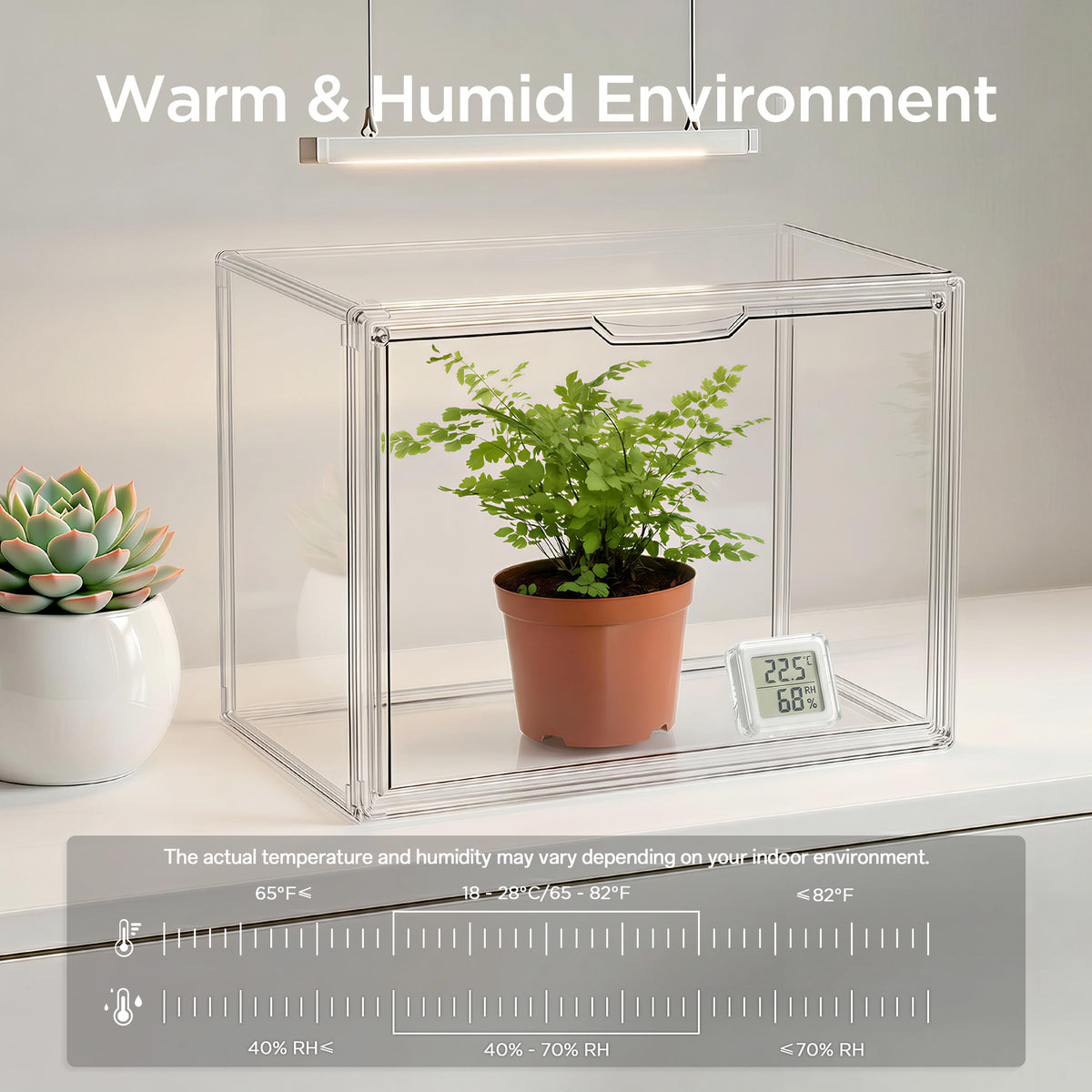 HBlife magnetic door close keeps humidity stable and easy daily access.