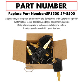 Hbsuh Cat Keys 5P8500 pack keys and rings ready for use.