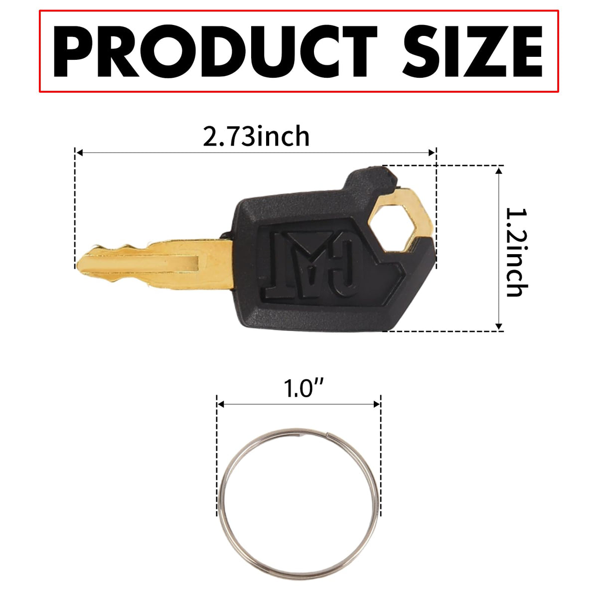 Hbsuh Cat Keys 5P8500 pack metal housing resists wear.