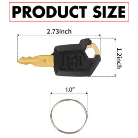 Hbsuh Cat Keys 5P8500 pack metal housing resists wear.