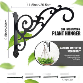 HCDHAKN heavy-duty planter hanger bracket with rust-proof finish.