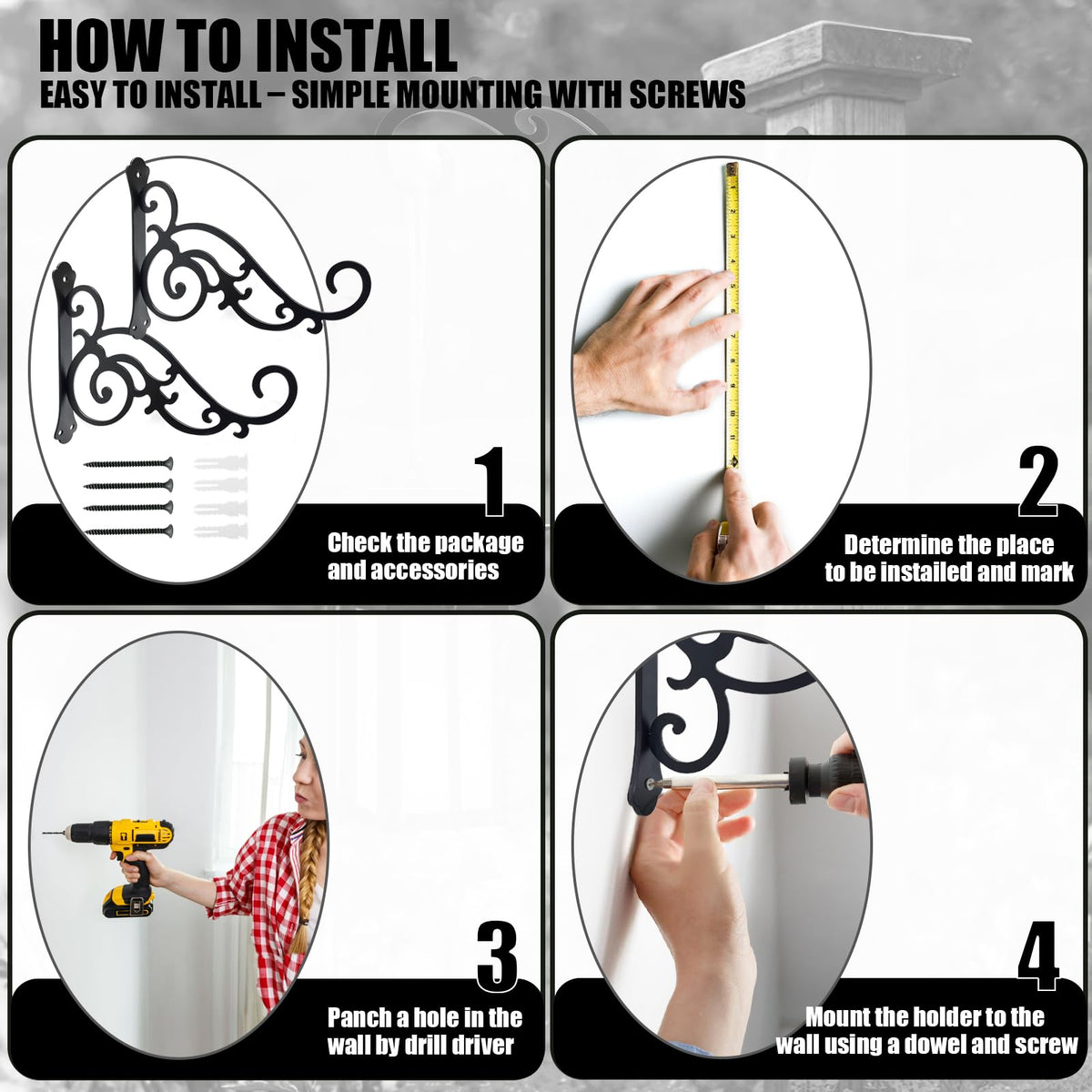 HCDHAKN windchime hanger bracket adds outdoor decoration.