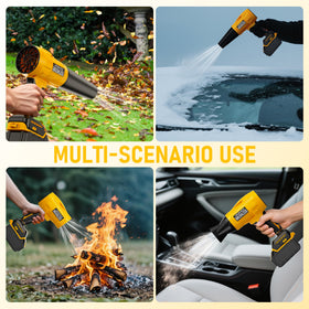 HCDHCD DeWALT 20V blower ergonomic handle supports comfortable extended use.